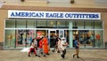 American Eagle Outfitters Store Front with diverse shoppers