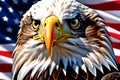 american eagle portrait. Generative AI