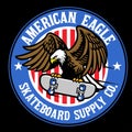 American eagle skateboard sport logo