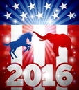 2016 American Election Concept Royalty Free Stock Photo