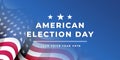 American Election day background vector Royalty Free Stock Photo