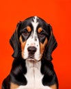 American English Walker Coonhood hound puppy dog portrait