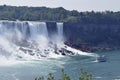 American Fall and Maid of The Mist Niagara Falls Ontario Canada Royalty Free Stock Photo