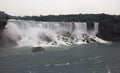 American Falls with Hornblower boat