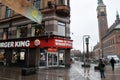 American fast food chain Buger king restauarant in Denmark