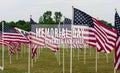 American Field of Flags on Memorial Day