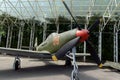 American fighter P-63 `Kingcobra` in the Museum of military equipment on Poklonnaya hill in Moscow