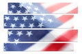 American Flag Art Zoom Burst High Quality Stock Photo