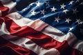 American flag background. Close up of United States of America flag