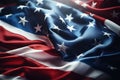 American flag background. Close up of United States of America flag