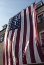 American flag at City Hall in Old Town Alexandria Virginia Royalty Free Stock Photo