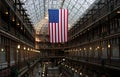 An American Flag in the Cleveland Arcade