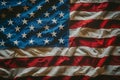 American flag close-up with dramatic lighting Royalty Free Stock Photo