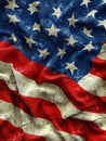 American flag closeup for memorial day or 4th of July Royalty Free Stock Photo