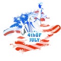 Statue of Liberty for 4th of July celebration. Royalty Free Stock Photo