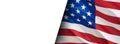 American flag. 3d United States American Flag half background. US American Flags Close Up, 3d rendering. US US Flag Motion HD