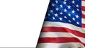 American flag. 3d United States American Flag half background. US American Flags Close Up, 3d rendering. US US Flag Motion HD