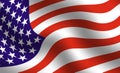 American flag detail Royalty Free Stock Photo