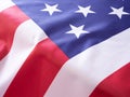 American flag detail background texture. Royalty Free Stock Photo