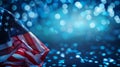 The American Flag with Bokeh.AI generated Royalty Free Stock Photo