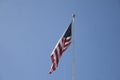 American Flag Flapping in the Wind