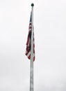 American Flag Flapping in the Wind