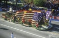 American Flag Float in Rose Bowl Parade, Pasadena, California