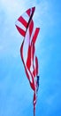 American Flag Flying High Royalty Free Stock Photo
