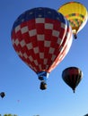 American Flag balloon flying the skies at the Albuquerque International Balloon Fiesta Royalty Free Stock Photo