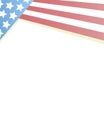 American flag frame template design Royalty Free Stock Photo