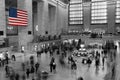 American Flag in Grand Central Station