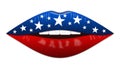 American flag,icon,sign,best 3D illustration
