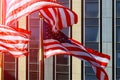 American flag during Independence Day view at Manhattan - New York City NYC - United States of America