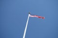 American Flag inside the American Cemetery of Nettuno, Rome, Italy Royalty Free Stock Photo