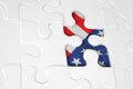 American Flag Jigsaw Royalty Free Stock Photo