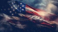 American Flag and map independence day Royalty Free Stock Photo