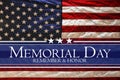 American flag Memorial day