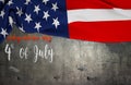 American flag Memorial Day or 4th of July Royalty Free Stock Photo