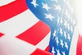 American flag for Memorial Independence Day 4th of July Royalty Free Stock Photo