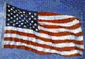 American flag mosaic