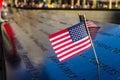 American flag at the National September 11 Memorial, New York