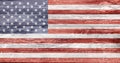 American flag painted on wooden texture Royalty Free Stock Photo