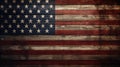 Wood American Flag Background: Ingrid Baars Style, Dark Red And Bronze Royalty Free Stock Photo