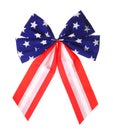 American Flag. Patriotic Bow isolated