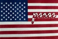 American flag with Peace woven into its fabric