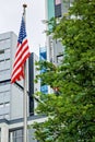 American flag on a pole Royalty Free Stock Photo