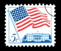 American Flag Postage Stamp Royalty Free Stock Photo