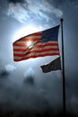 American Flag and POW-MIA Royalty Free Stock Photo