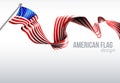 American Flag Ribbon Design