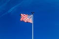 The American flag in the sky. Happy 4th of July USA Independence Day Royalty Free Stock Photo